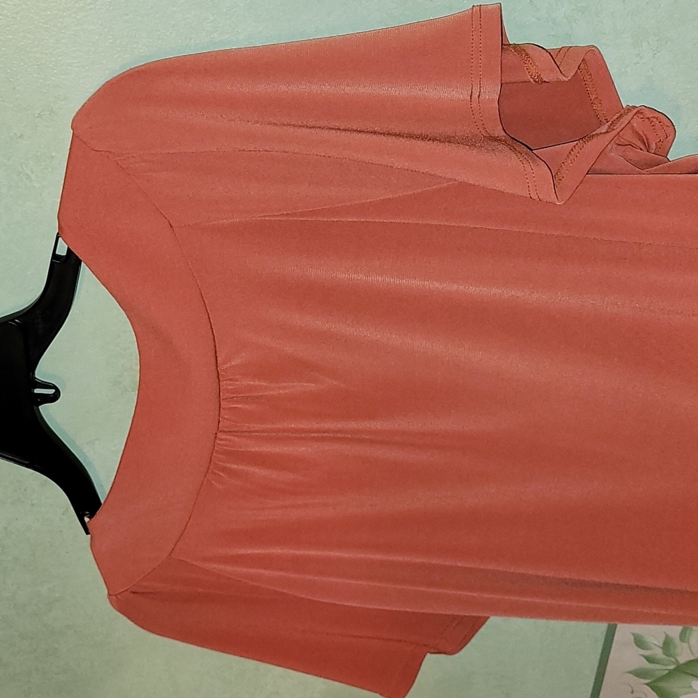 Women's fall top, burnt orange - Picture 3 of 5